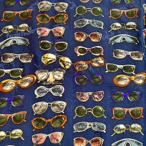 Nicole Miller oversize silk scarf.